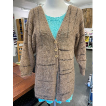 CIKORIE Cardigan i NELLIE by PERMIN